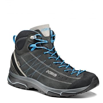 Damskie buty trekkingowe Asolo NUCLEON MID GV ML graphite/silver/cyan blue