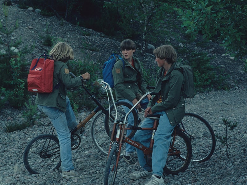 Kankeny 2|Szwedzka mlodzież z pierwszymi Kankenami (rok 1978, zdjęcie z archiwum firmy Fjallraven, źródło: http://timeline.fjallraven.com/)