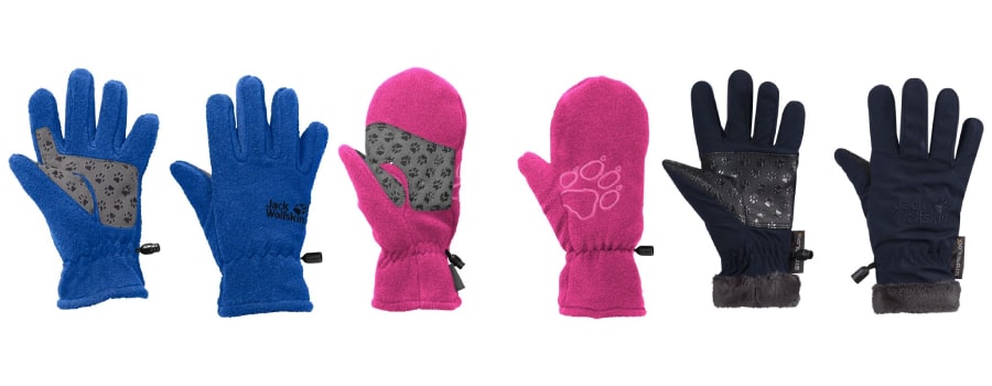 rękawiczki dla dzieci |Rękawiczki dla dzieci: Fleece Glove Kids (Jack Wolfskin), Leece Mitten Kids (Jack Wolfskin), Softshell Highloft Glove Kids (Jack Wolfskin)