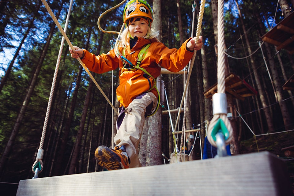 dzieci w górach|Park linowy - kolejna atrakcja dla dzieci w górach