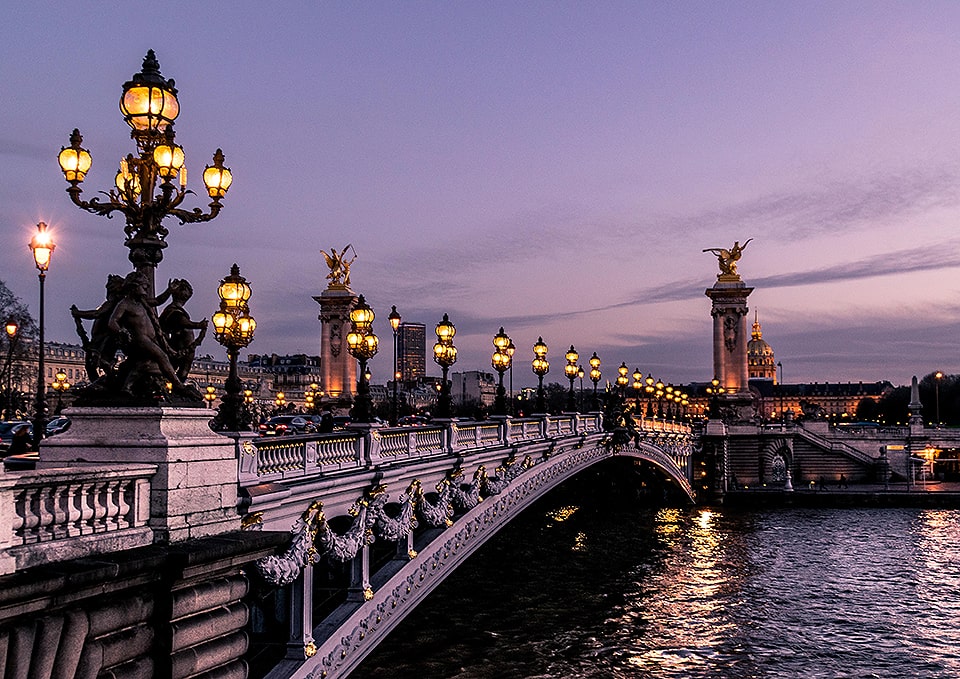 city break|Paryż, most Aleksandra III nad Sekwaną